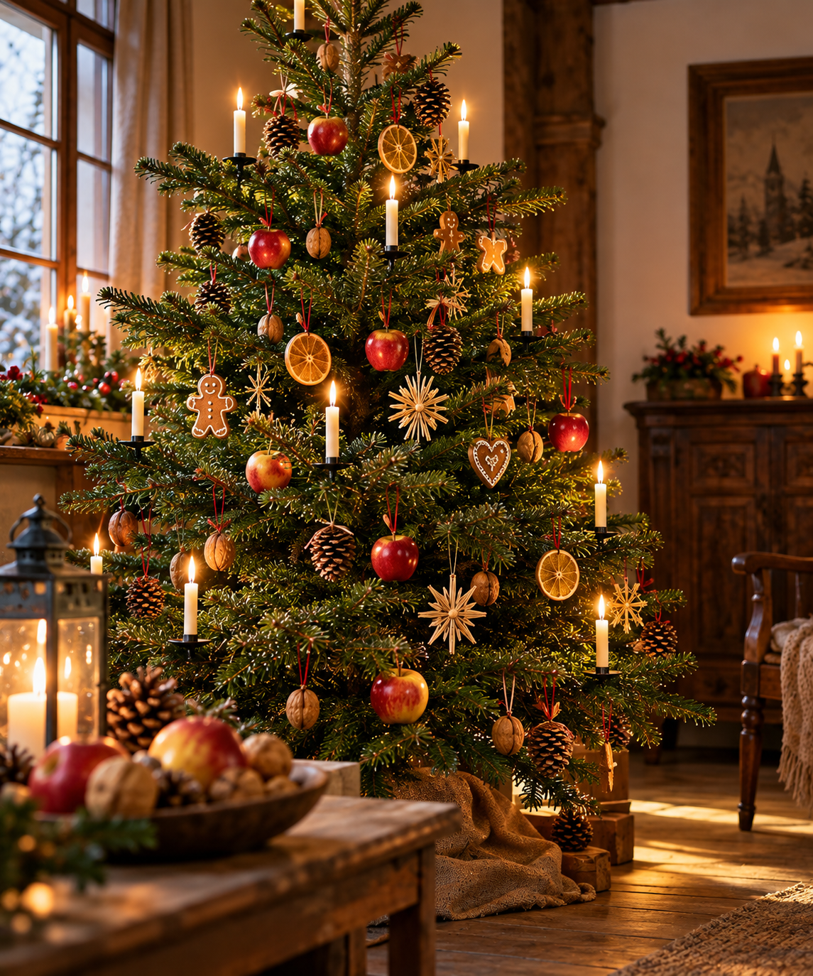Historisch inspirierter Weihnachtsbaum