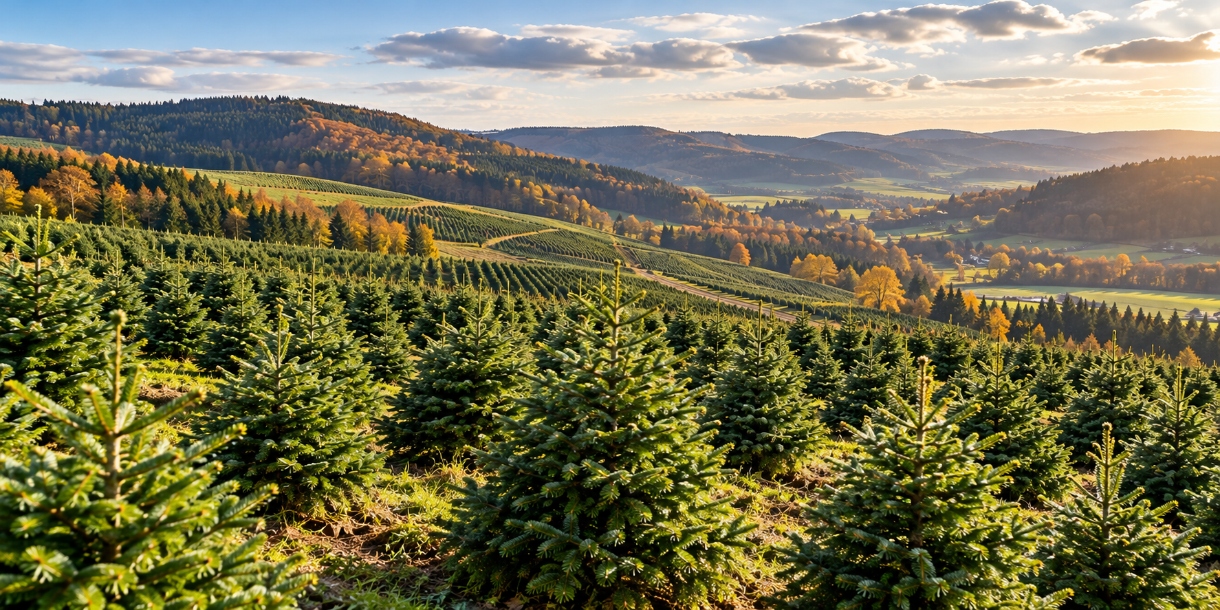 Weihnachtsbaumplantage im Sauerland